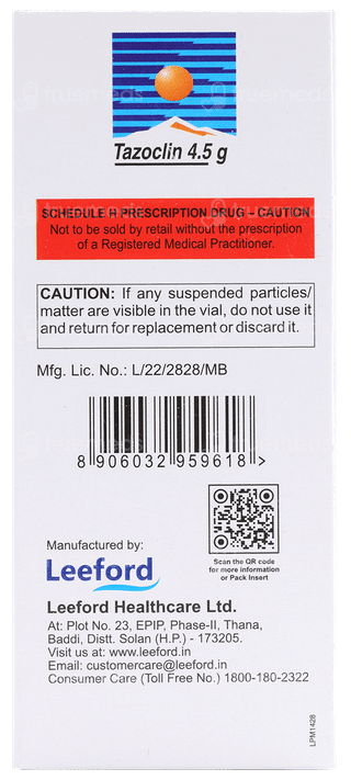 Tazoclin 4.5 GM Injection 20 ML